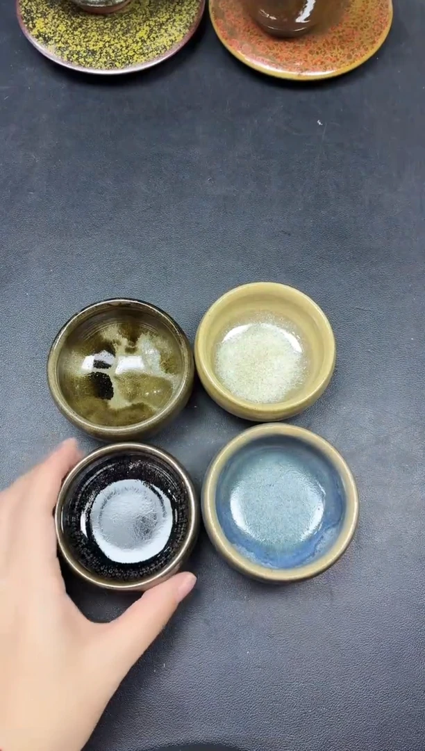 茶盏34四只微瑕