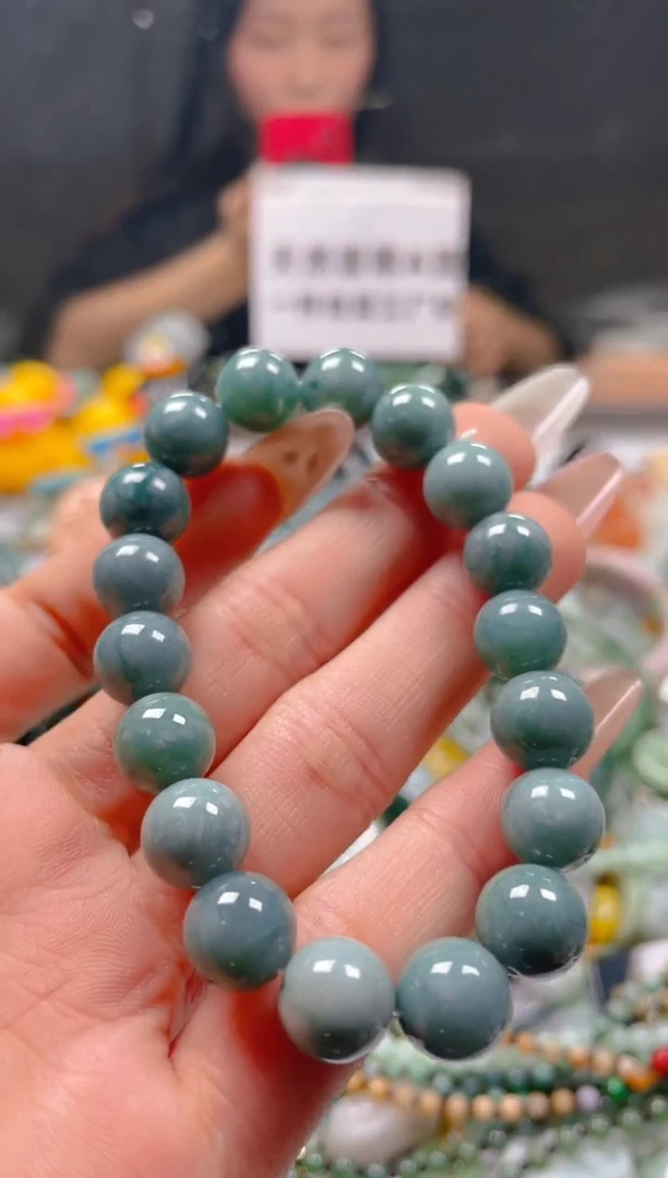 【闪购商品】翡翠颈饰未镶嵌10MM/B/翡翠A货一图一物