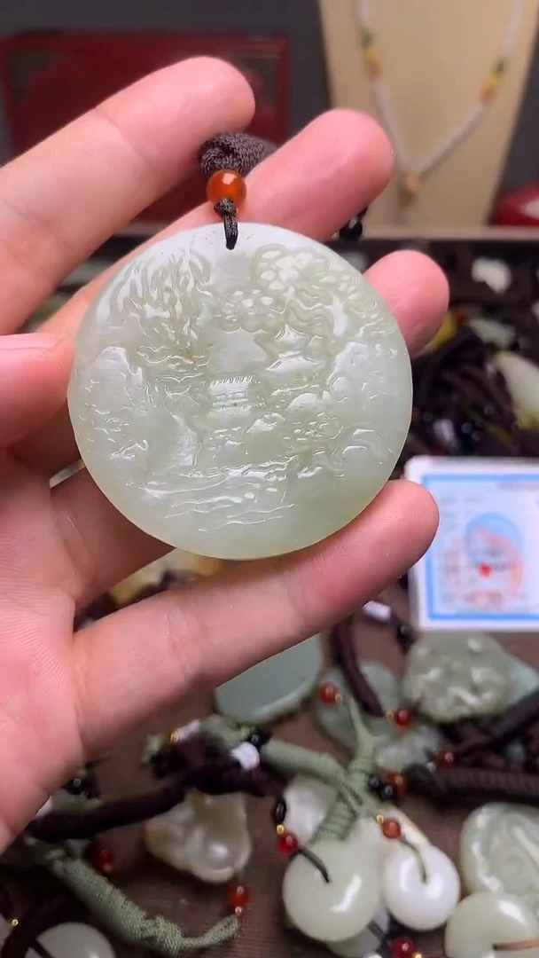 颈饰未镶嵌和田玉新疆料青海料清水和田玉吊坠