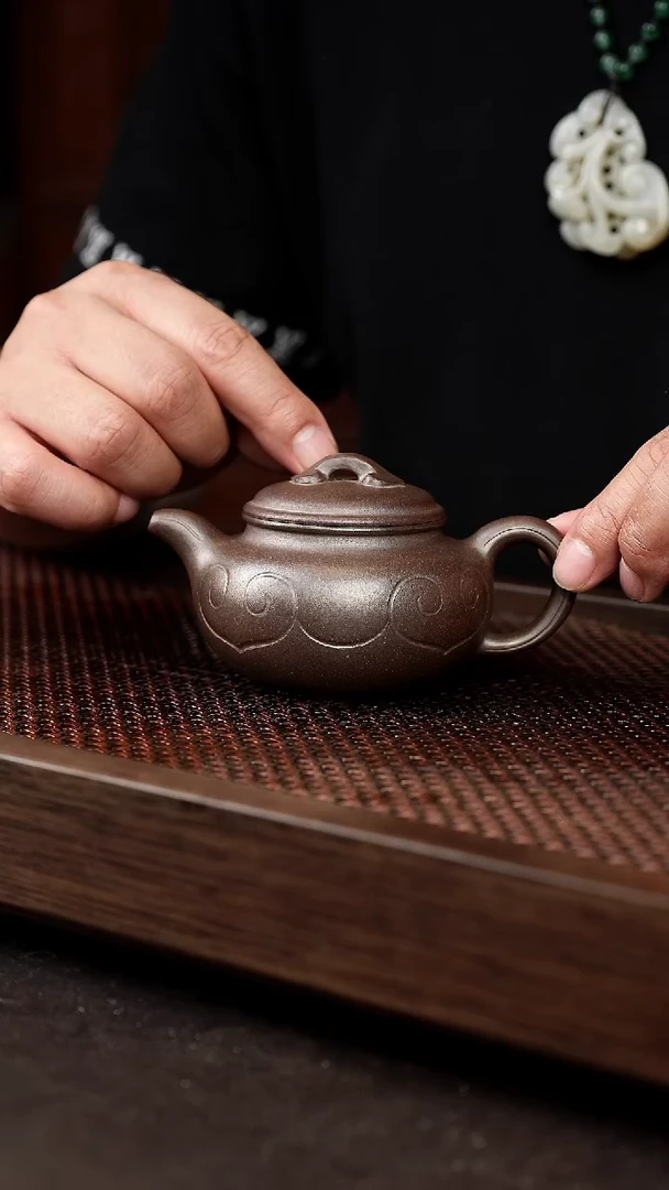茶壶紫砂岩中泥仿古如意