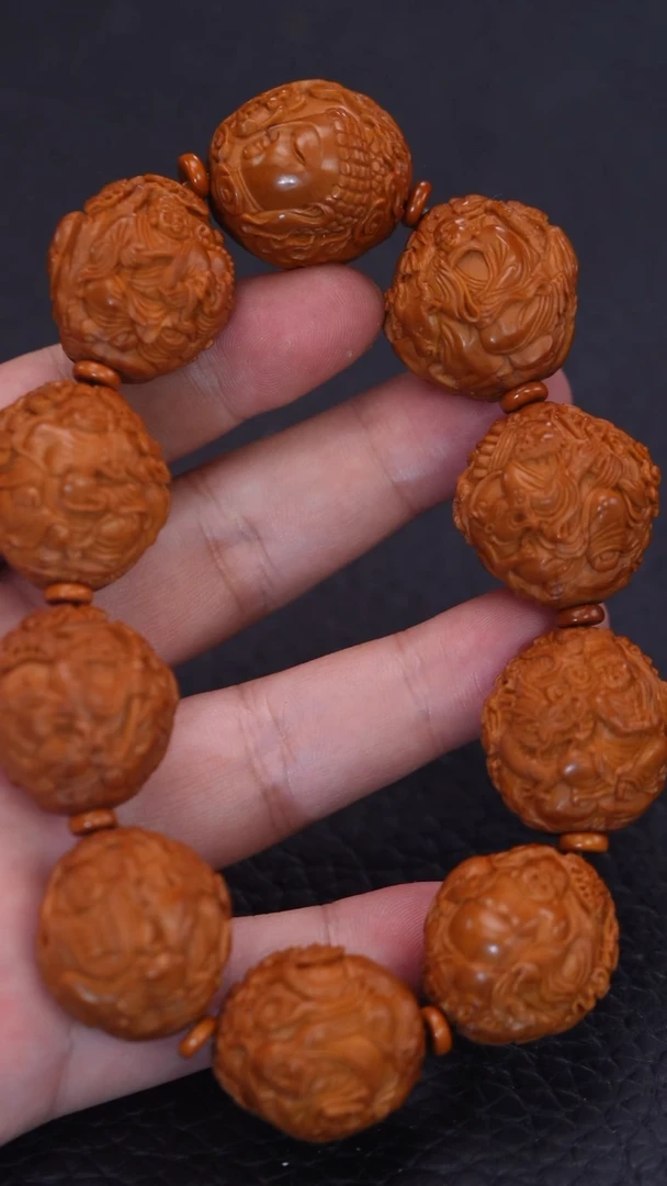 橄榄核手串/手链回血周弘本工2.5风景十八罗汉手串