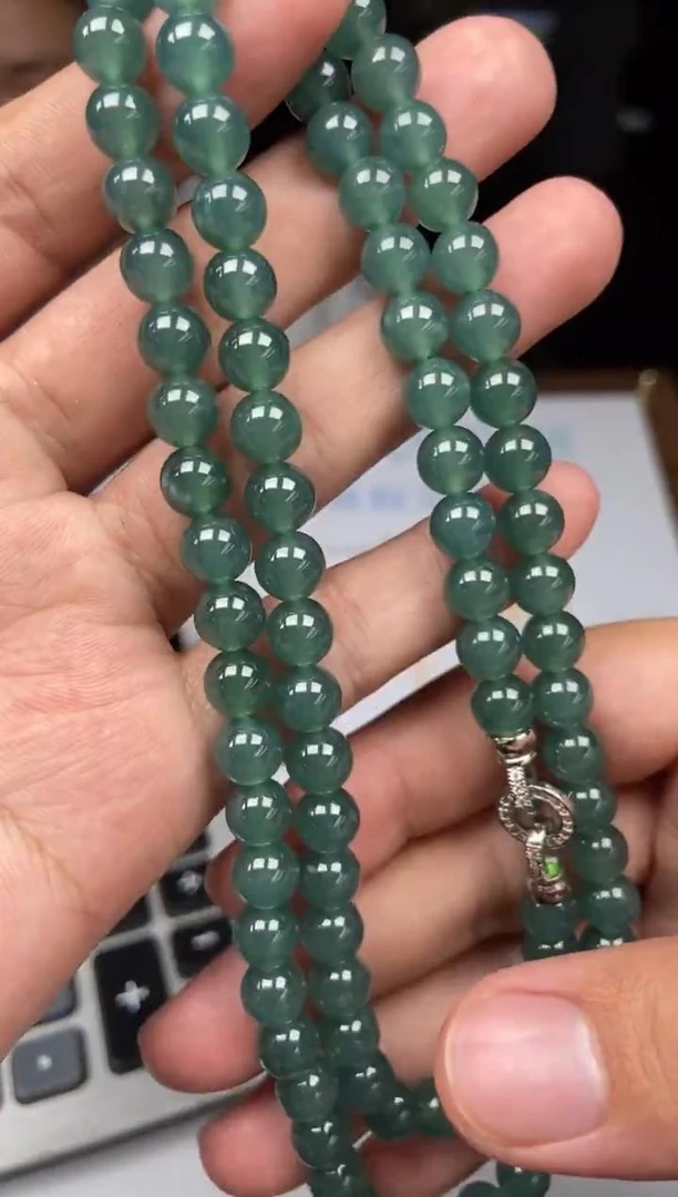 天然A货翡翠项链（拍一发一）9888-10