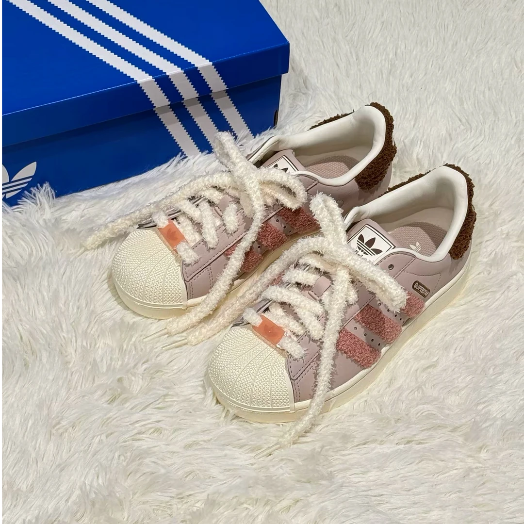 adidas/阿迪达斯三叶草女鞋SUPERSTAR经典贝壳头板鞋运动鞋JR6986