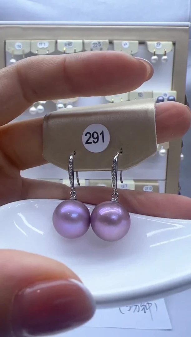 【闪购商品】淡水珍珠耳饰银S925镶嵌291
