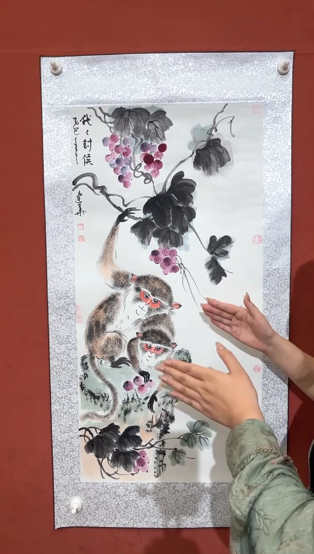 国画老师现场创作  55