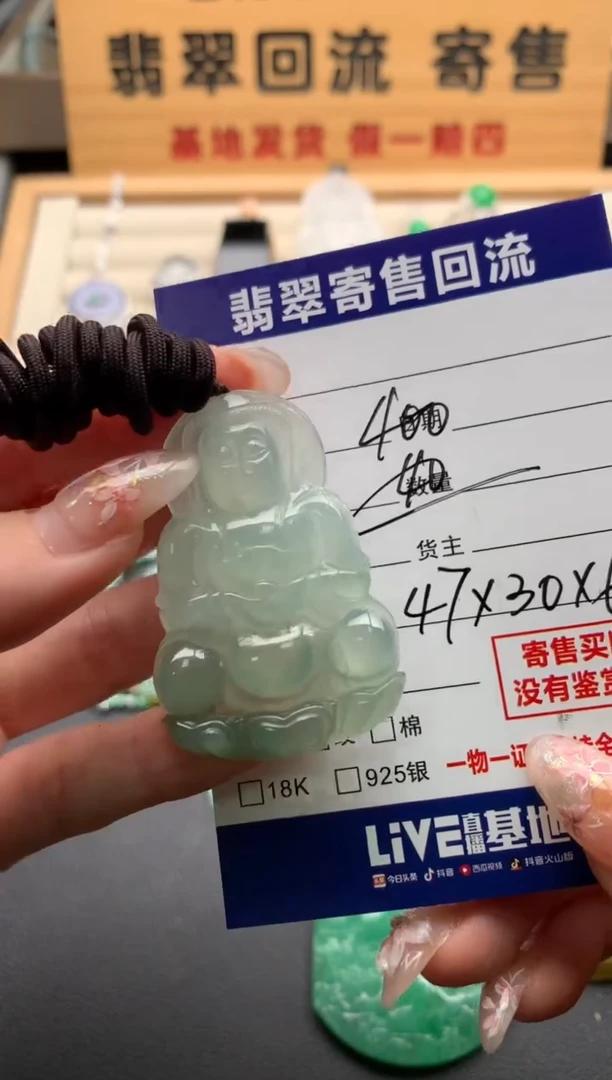 翡翠未镶嵌颈饰10136595