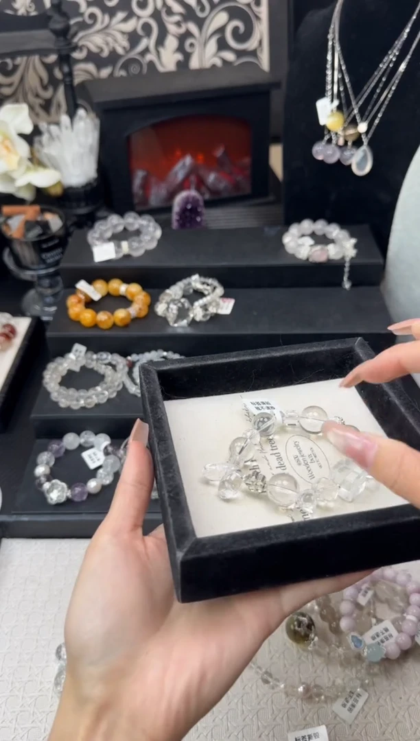 水晶手链未镶嵌天然水晶 多样性发其一