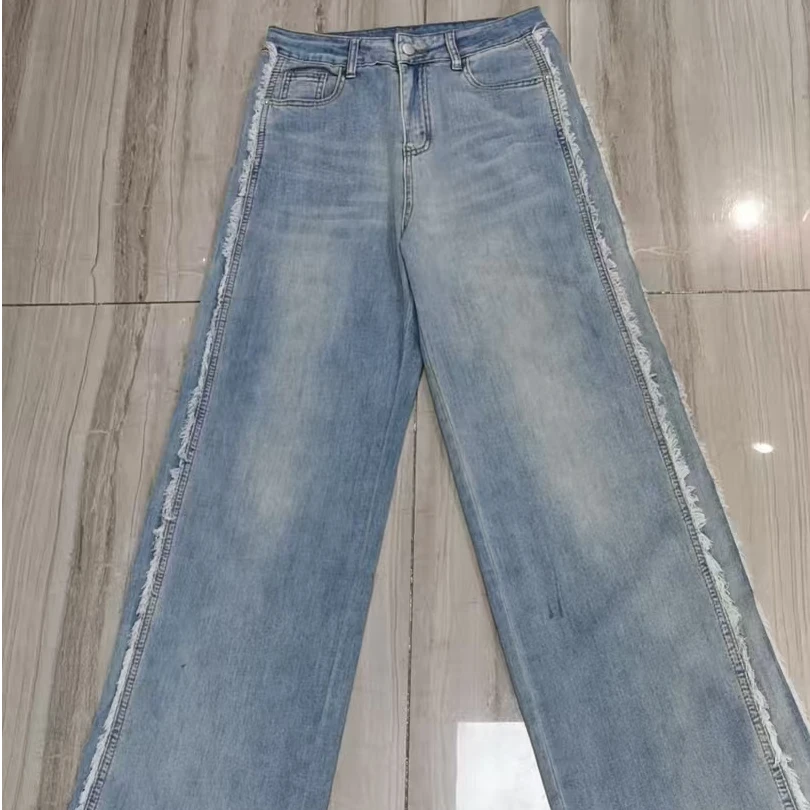 茹茹时装花边牛仔裤