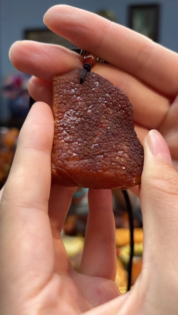 琥珀颈饰未镶嵌吊坠