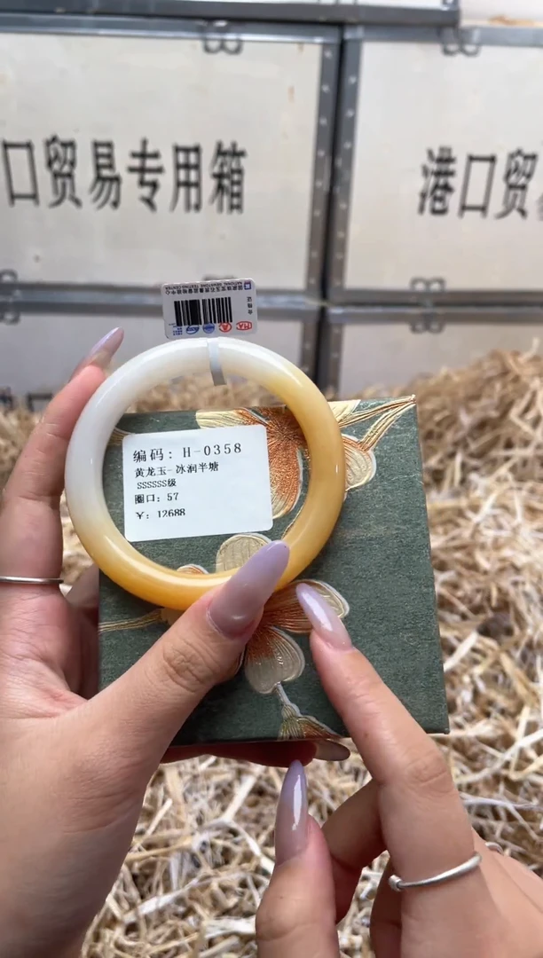 未镶嵌手镯石英质玉H0358