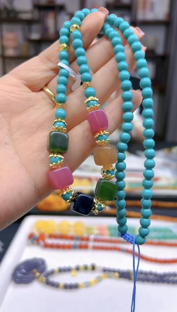 【闪购商品】碧玺颈饰未镶嵌DIY款X464