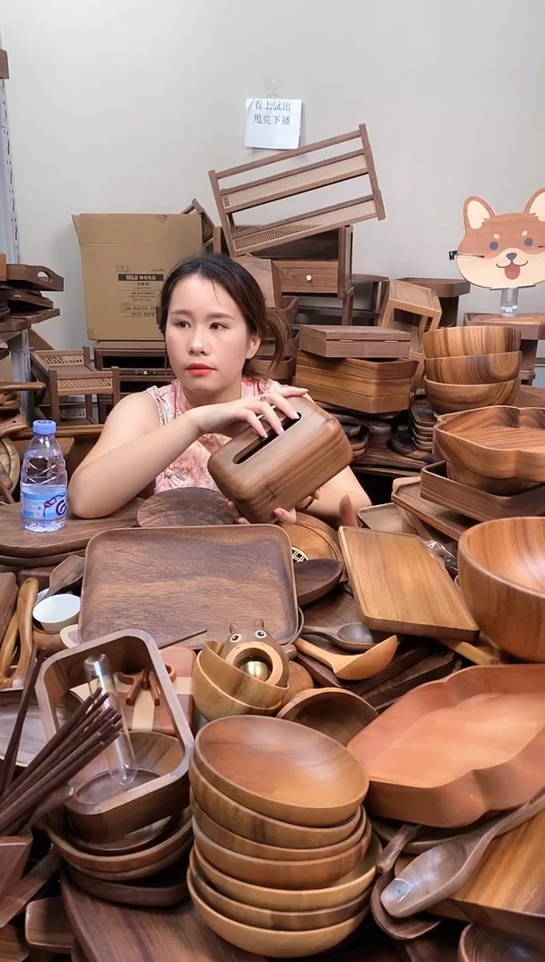 木  北美黑胡桃木面包纸巾盒  微瑕
