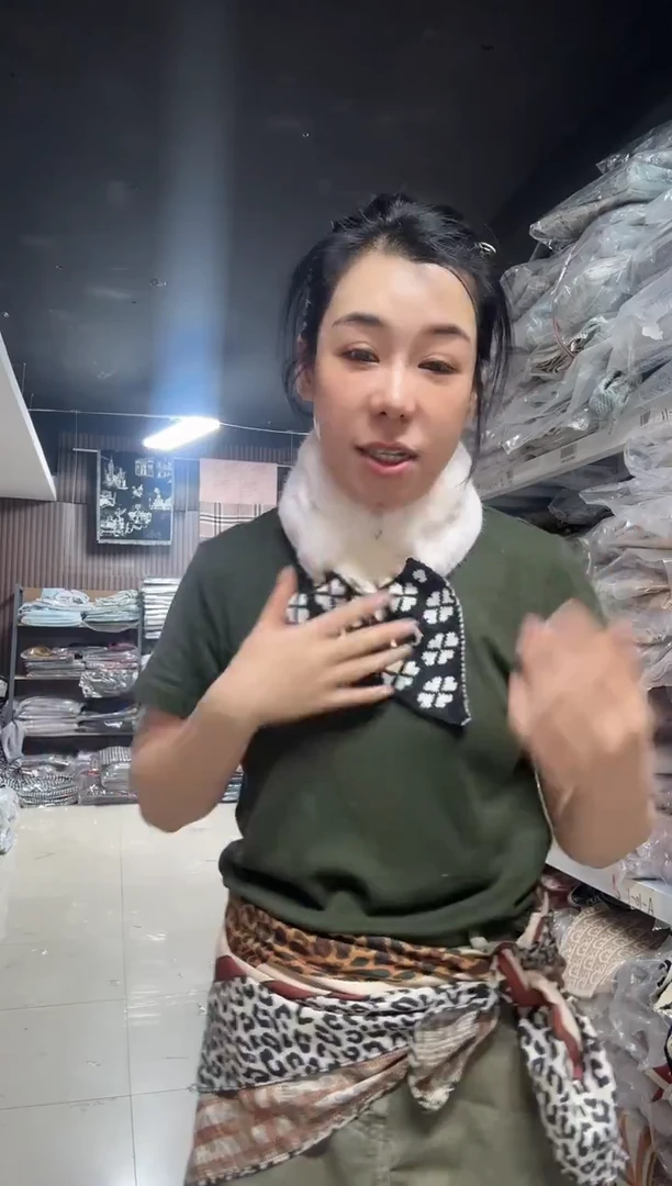 亚麻芳姐围巾福利019