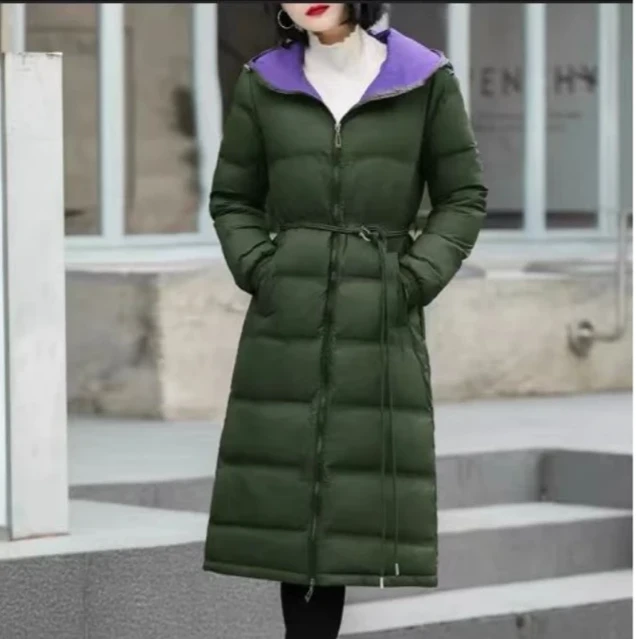 【羽绒服】索尼尔保羅冬季保暖加绒加厚款宽松外套女装3829[YYJ]