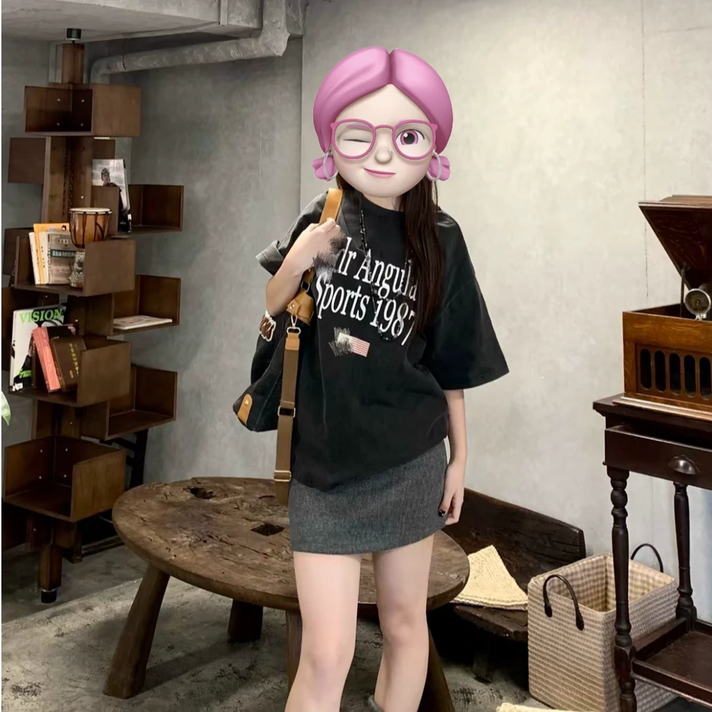 F+1987字母印花 男女同款短袖T恤