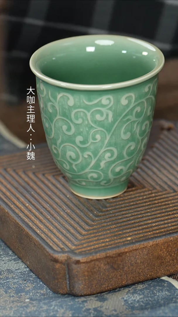 【青瓷】【福玲直口杯】【12西泠礼盒】
