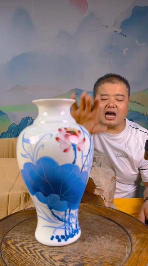 摆件景德镇陶瓷青花摆件59