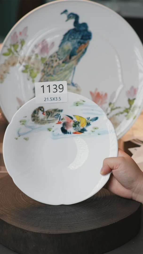 碗手绘釉下彩陶瓷餐具1139