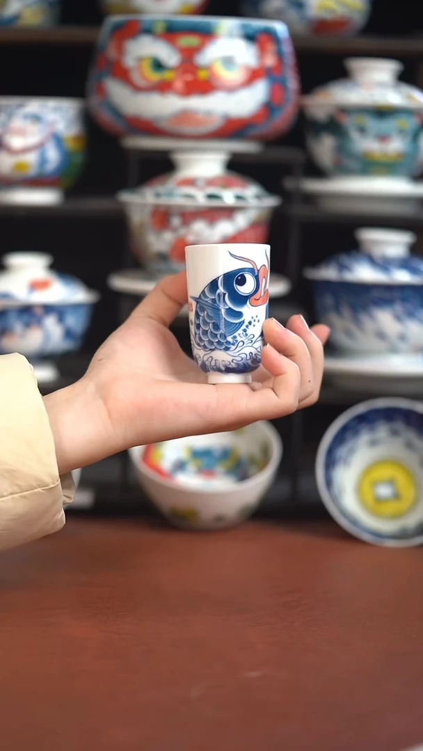 昨明手绘闻香杯（清仓福利）
