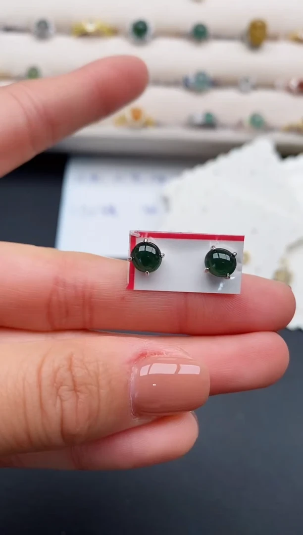 银S925镶嵌戒指翡翠111111111+8