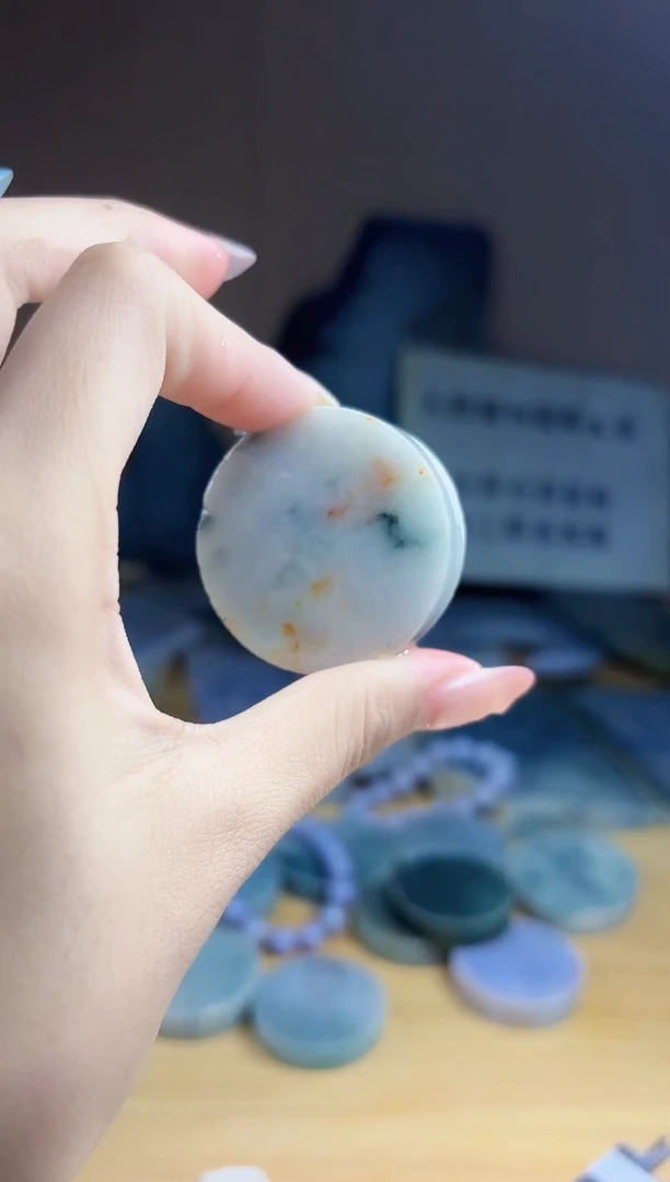 翡翠未镶嵌颈饰翡翠A货 温谭242