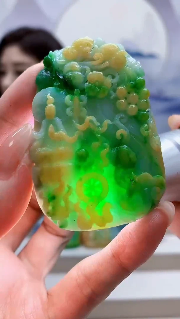 未镶嵌定制翡翠星**海4829MM-jj挂件