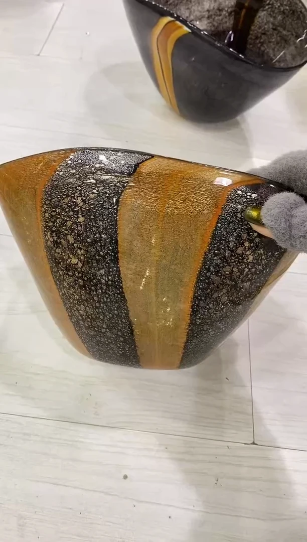 慕忆家手作琉璃花瓶瑕疵