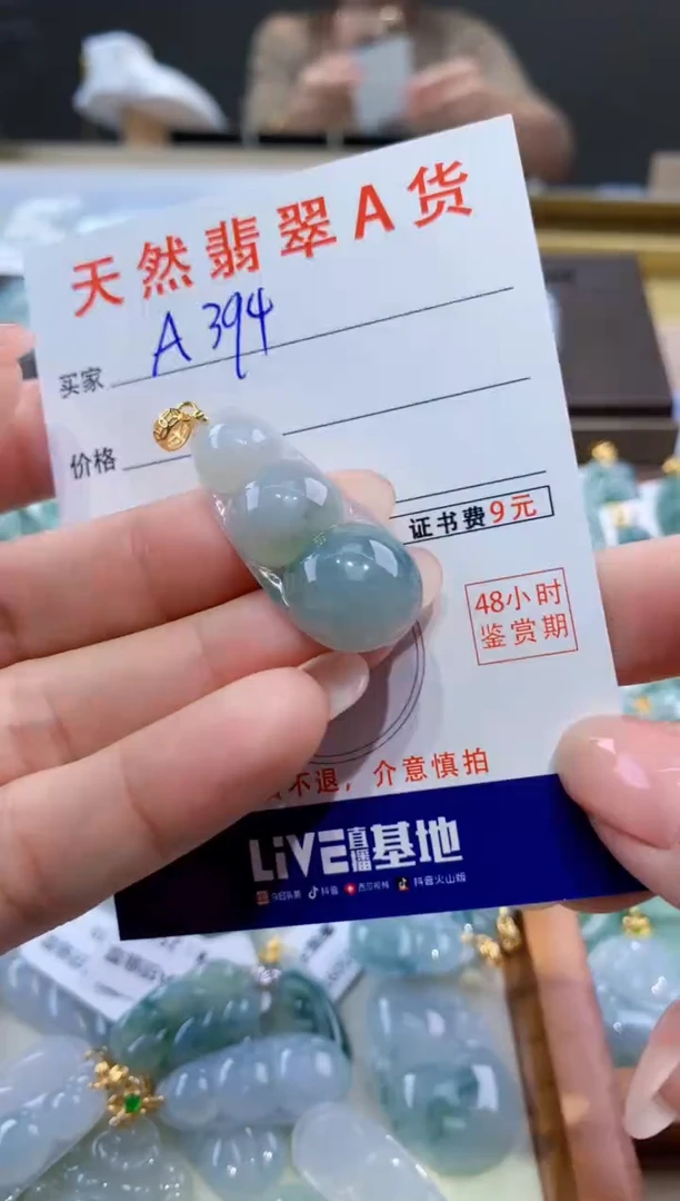 颈饰未镶嵌翡翠天然翡翠A货挂件