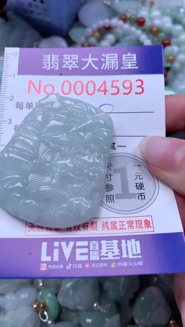 翡翠未镶嵌吊坠(不含链)4593