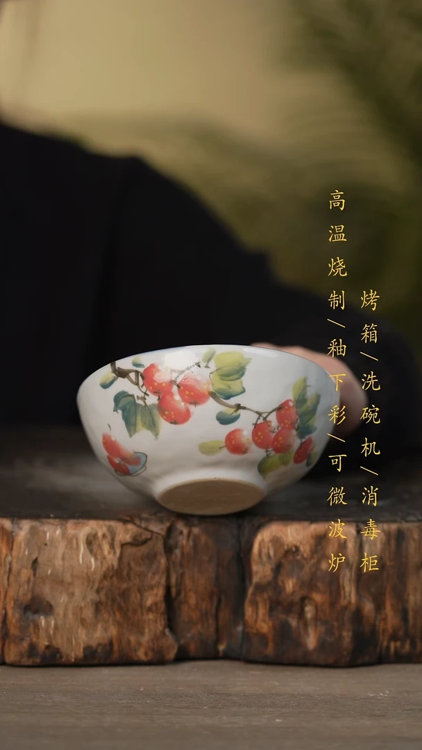 瓷片景德镇高温釉下彩可微波烤箱洗碗机