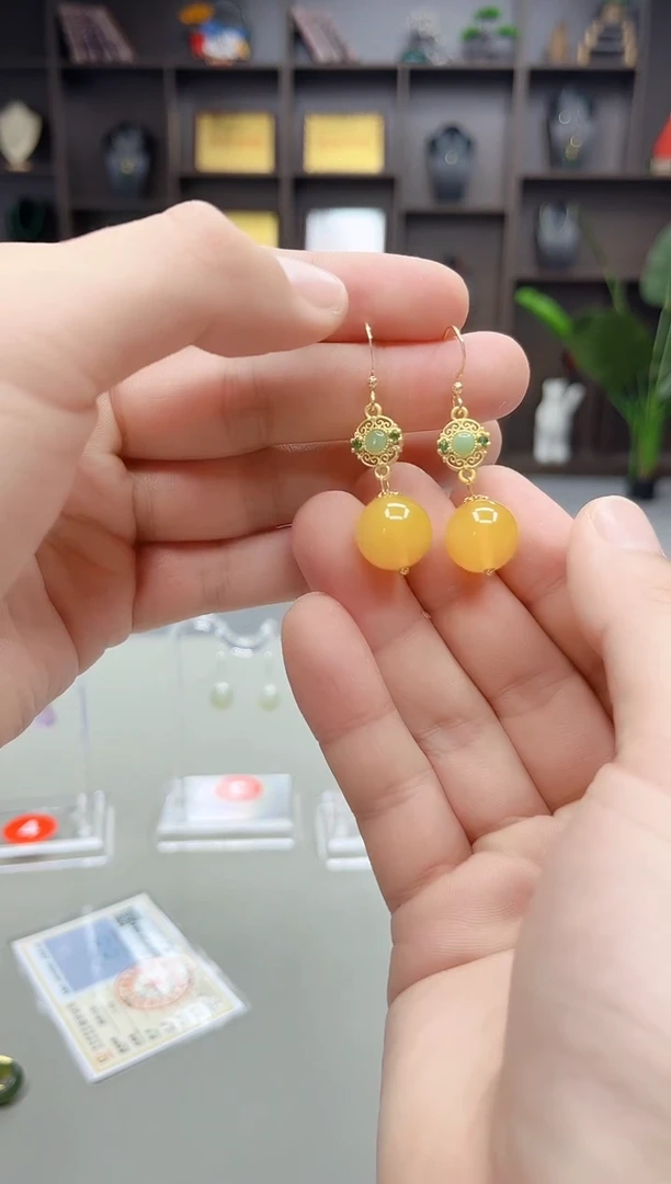 未镶嵌耳饰玛瑙/玉髓202000