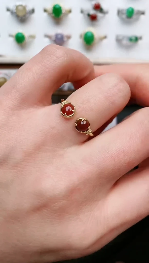 【闪购商品】翡翠戒指银S925镶嵌....