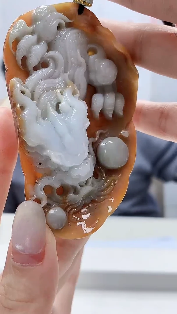 定制翡翠未镶嵌5060lr- 毛货挂件199