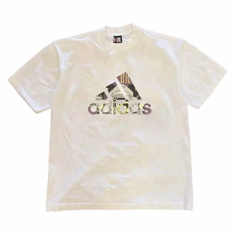 重磅纯棉圆领白色短袖T恤男女款夏季休闲百搭t恤宽松短袖男t恤