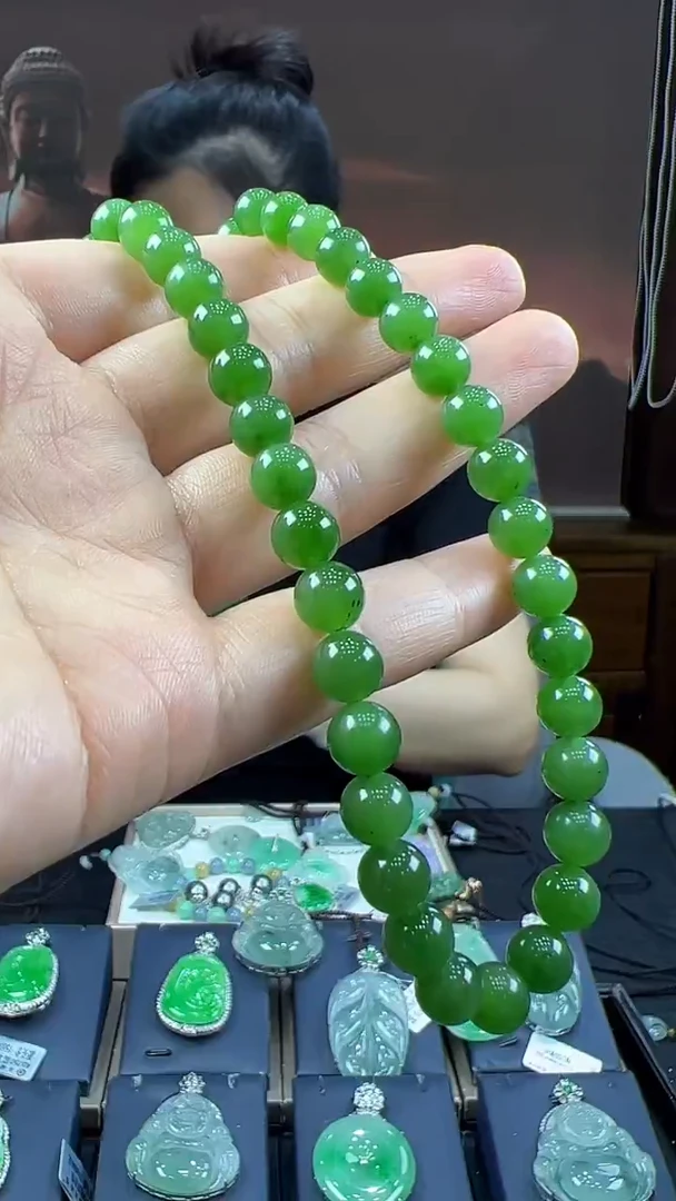 未镶嵌和田玉挂件项链