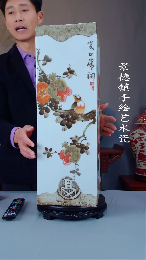 摆件陶瓷景德镇手工手绘陶瓷摆件54