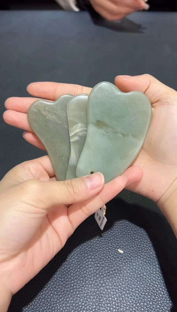 【闪购商品】和田玉刮痧板未镶嵌且末料青白玉刮痧板多样性发起一