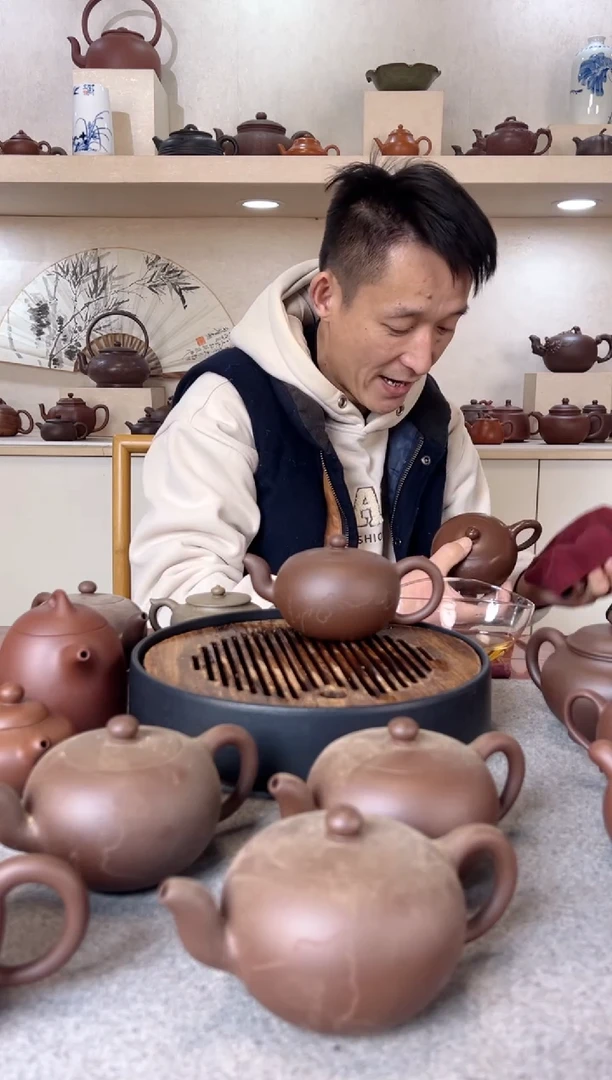 【闪购商品】紫砂茶壶两只小壶 紫泥 半手工
