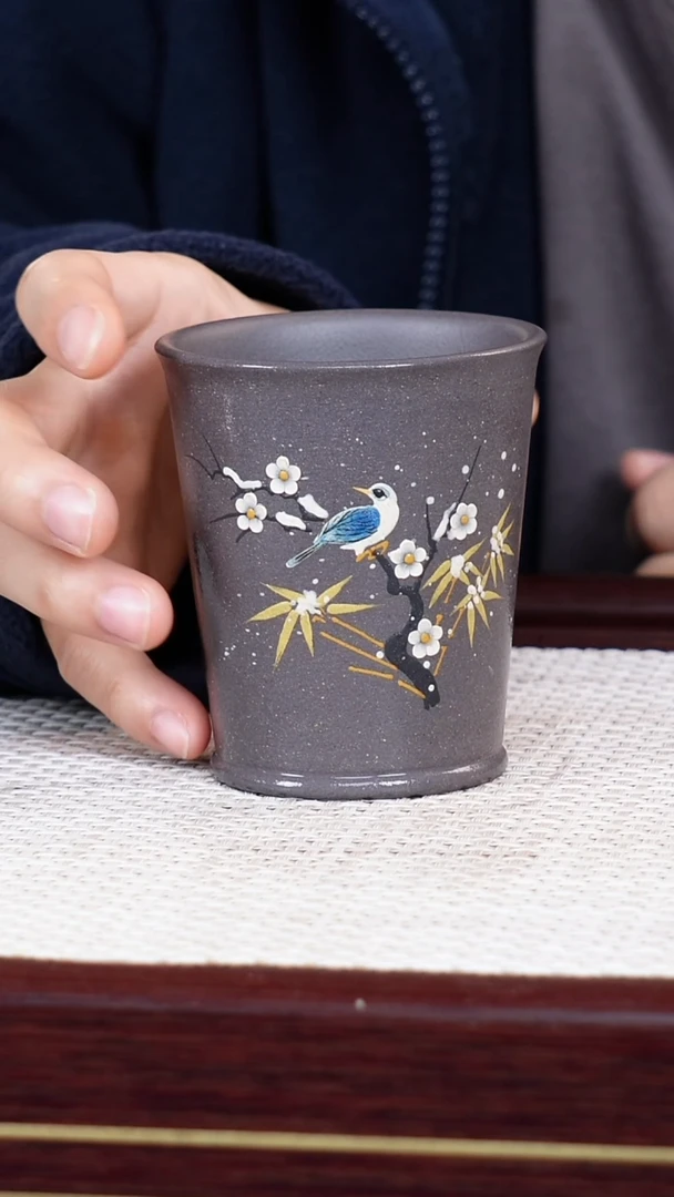 茶杯紫砂宜兴原矿紫砂 全手工制作