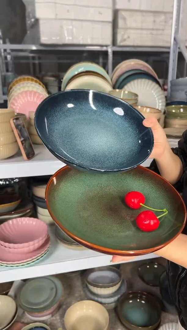 陶瓷外贸尾货瑕疵满20包邮X2深盘F4A/F6A