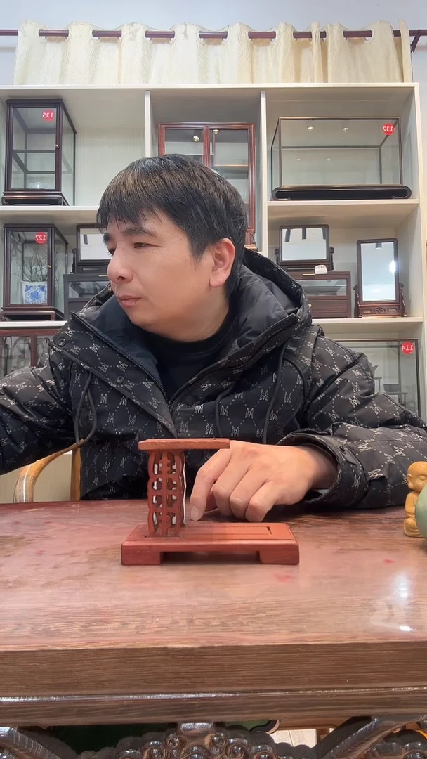 花梨木类木头款物***下445摆件
