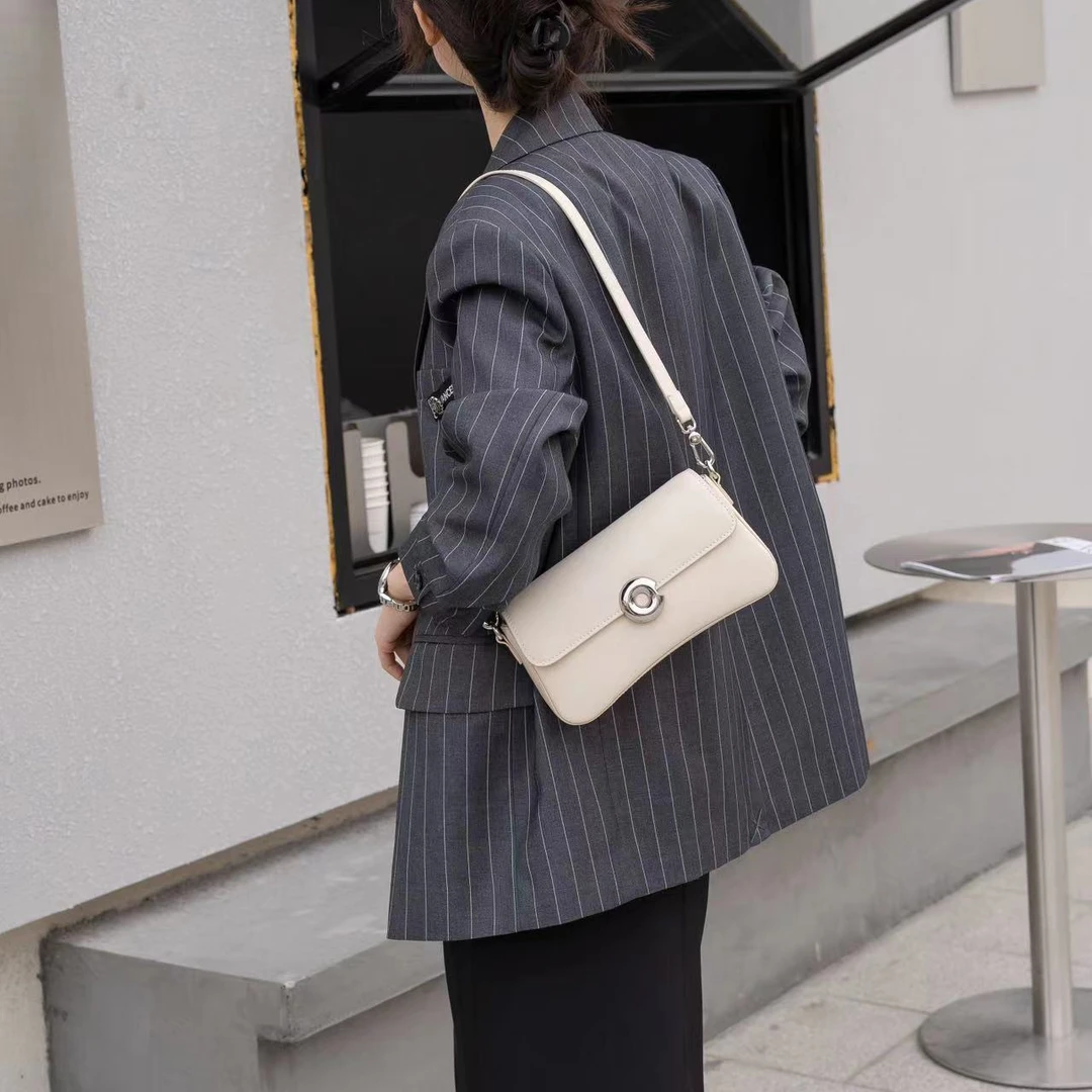 【工厂直销】J-6210-白色轻奢时尚百搭气质女包