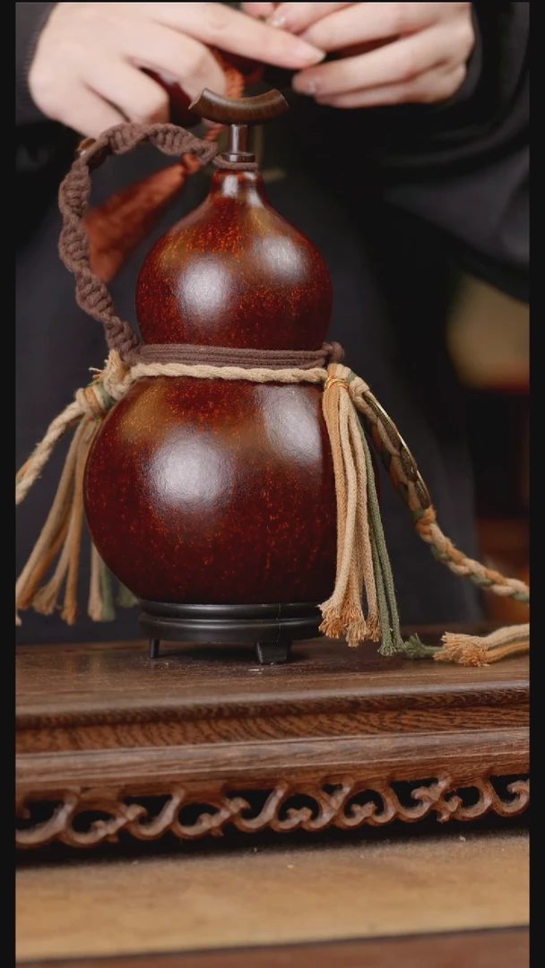 264号精品天然大漆酒葫芦一物一拍~