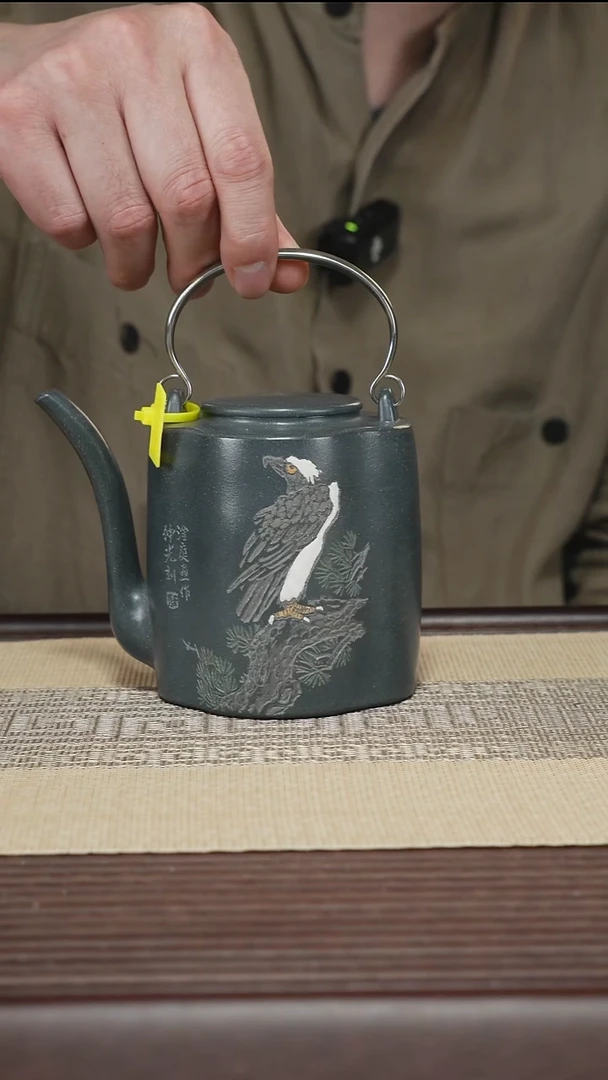 茶壶紫砂T365 早期绿泥 华棠万隐 500cc