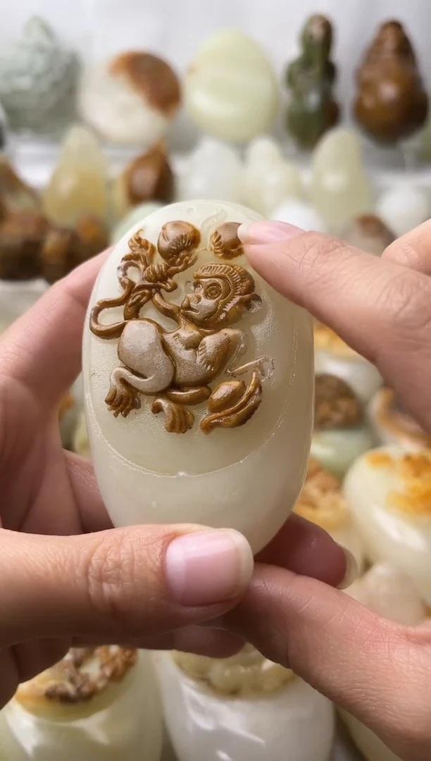 石材古青石棉纹正常不退换猴