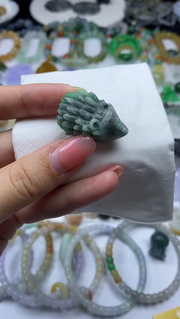 定制翡翠未镶嵌毛货定制不退不换