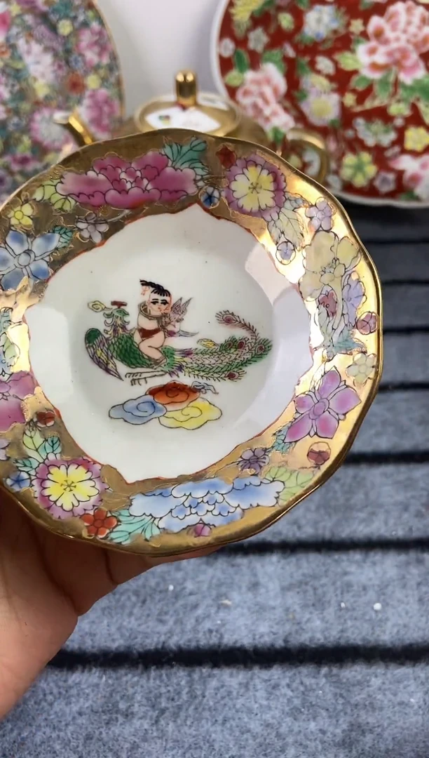 瓷片景德镇窑老厂瓷摆件