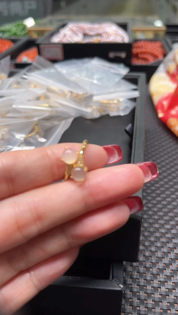 【闪购商品】玛瑙/玉髓戒指银S925镶嵌多样性发1件