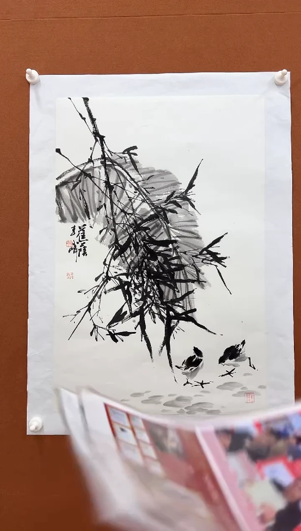 国画李文峰2.8平尺花鸟