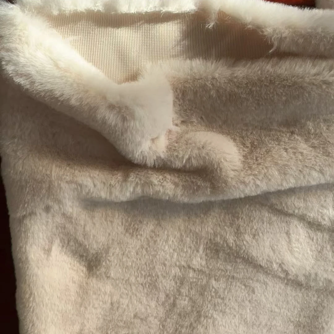 2024新款兔毛质感绒毛布料